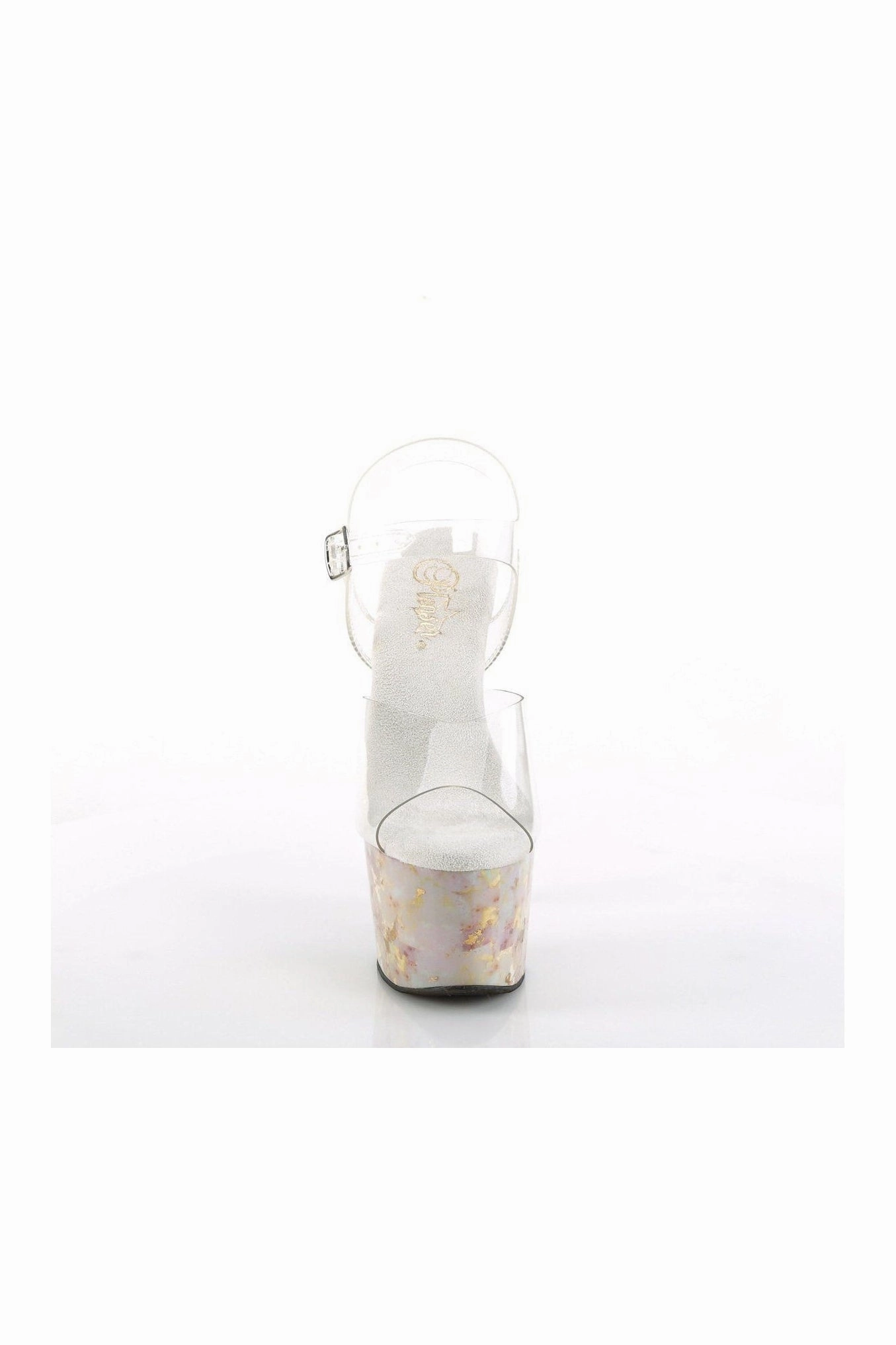 ADORE-708MB Sandal | Clear Vinyl