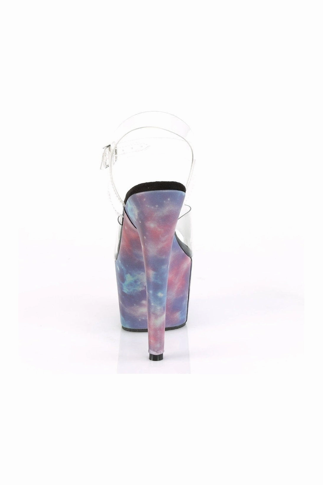 ADORE-708REFL Exotic Platform Sandal | Clear Vinyl