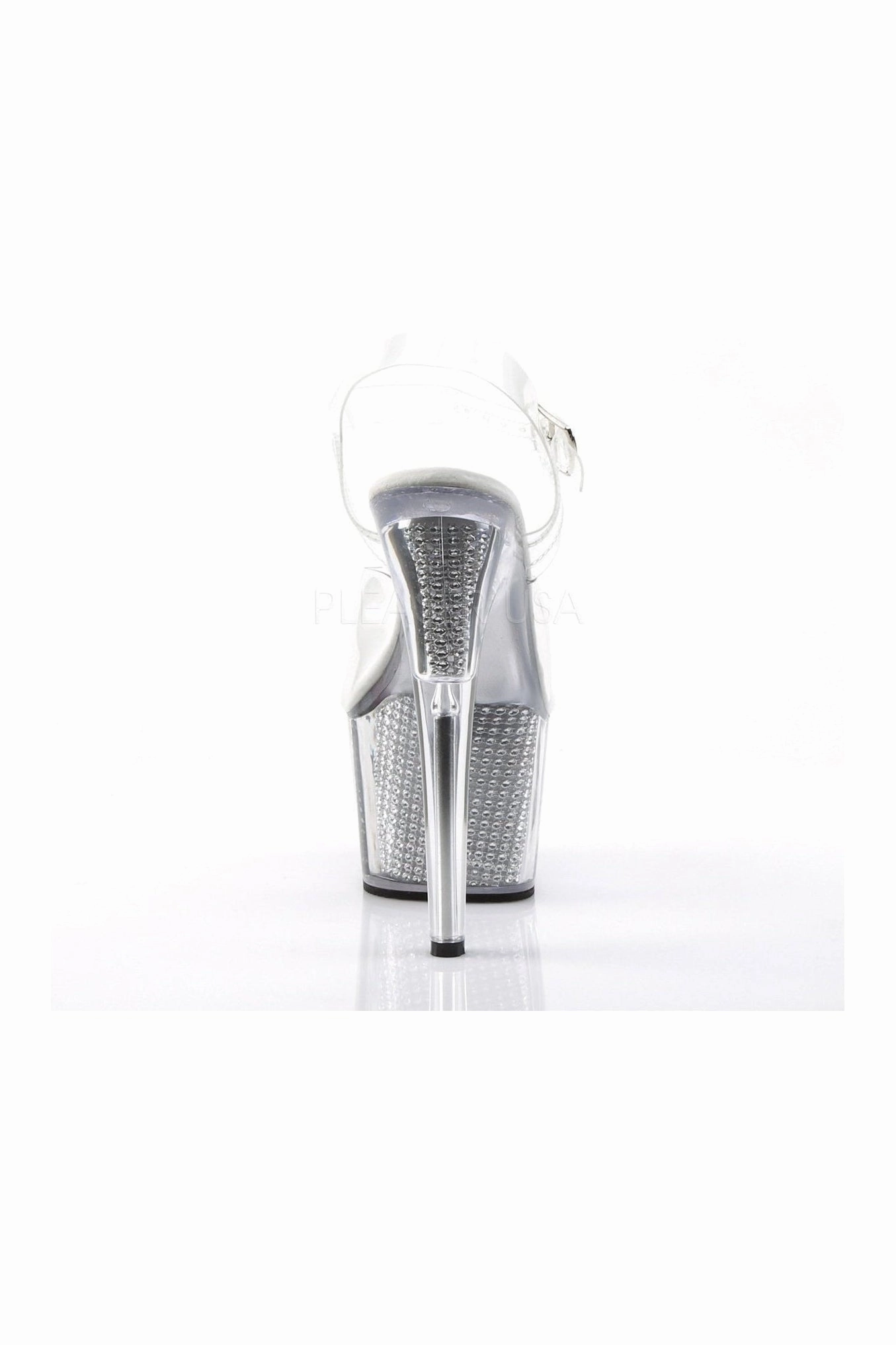ADORE-708SRS Platform Sandal  | Clear Vinyl