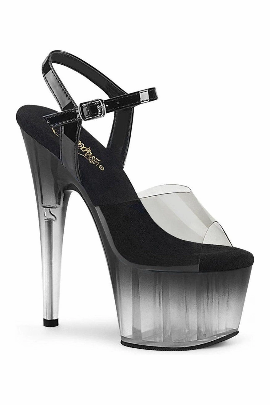 ADORE-708T-2 Sandal | Black Vinyl