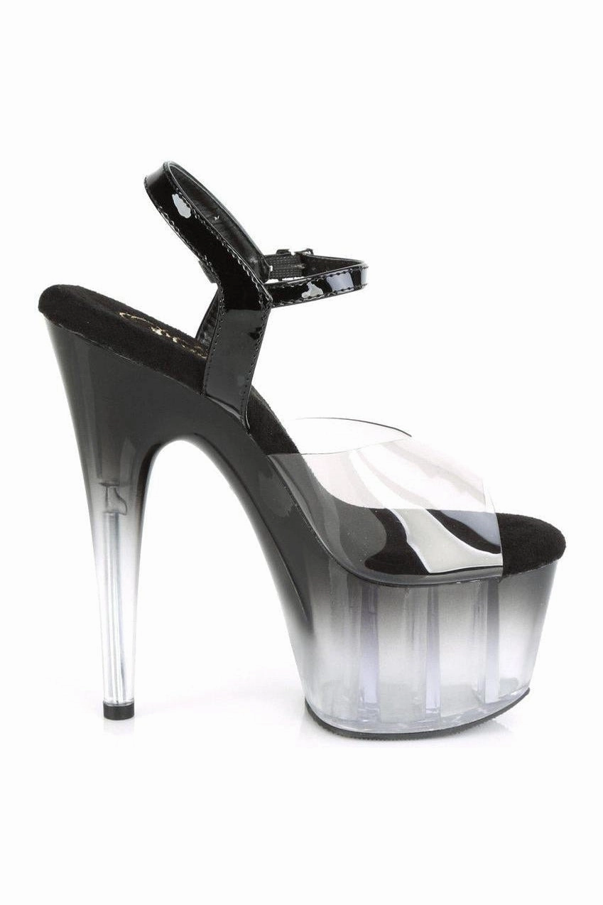 ADORE-708T-2 Sandal | Black Vinyl