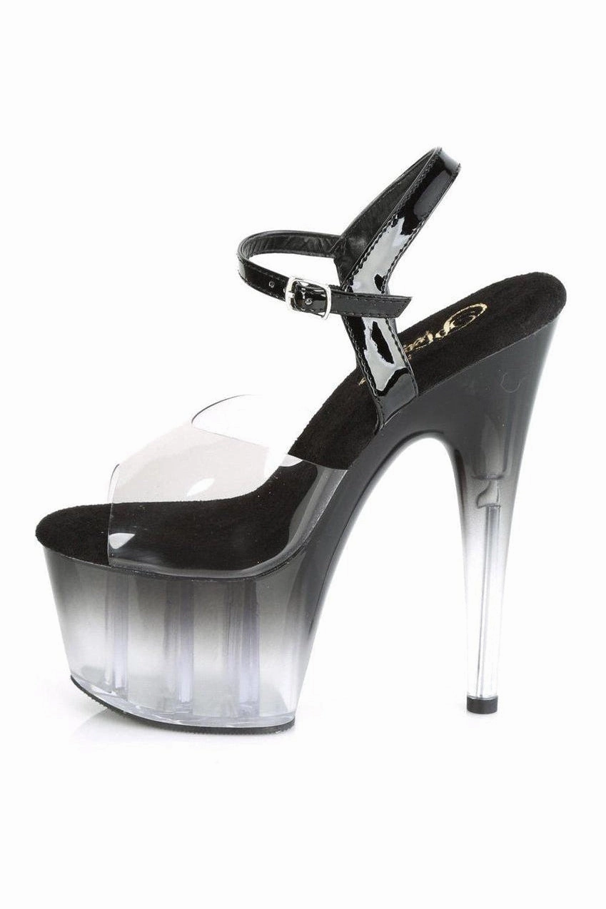 ADORE-708T-2 Sandal | Black Vinyl