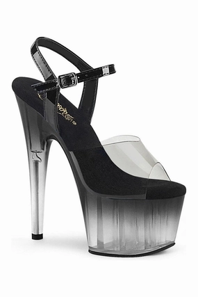 ADORE-708T-2 Sandal | Black Vinyl