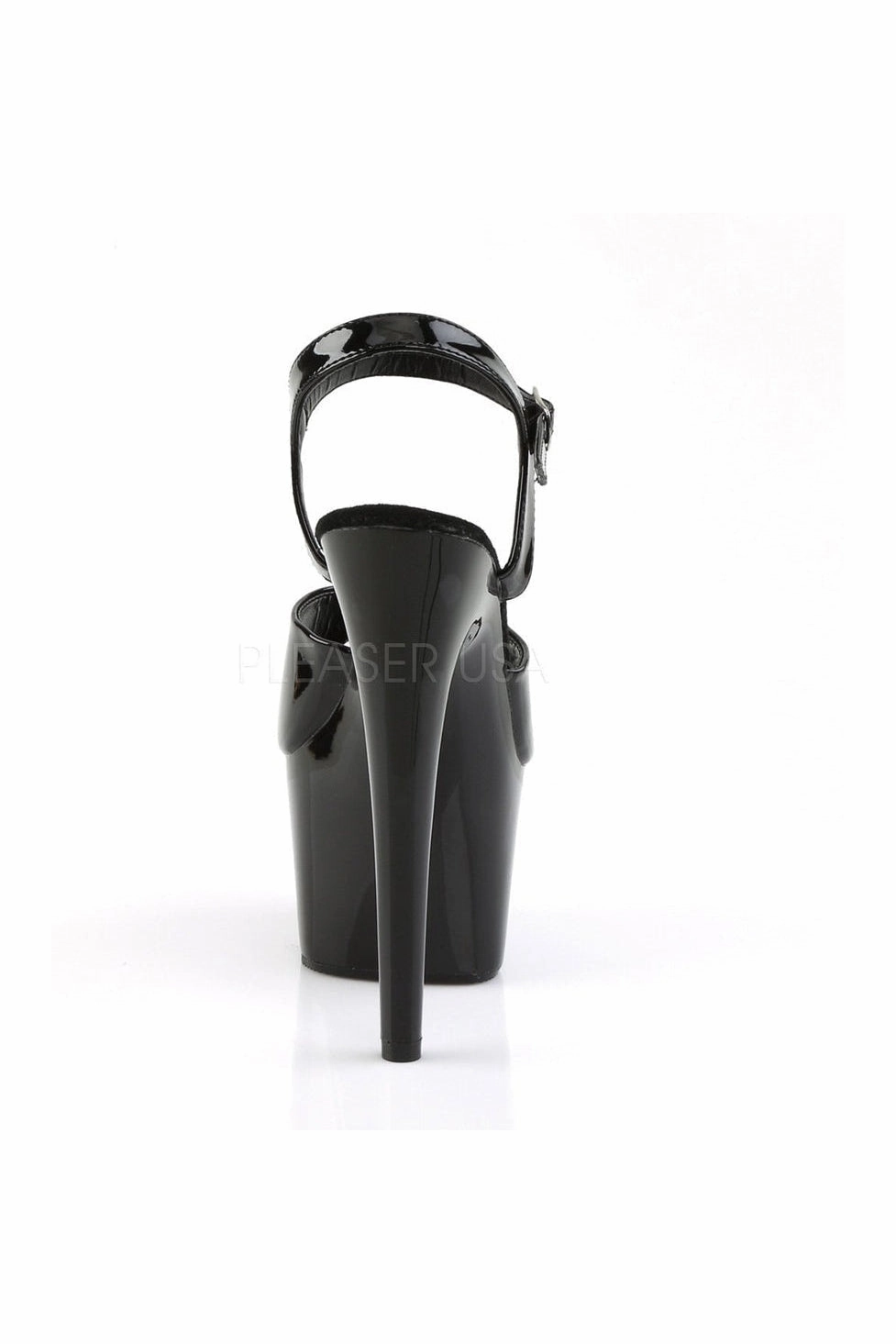 ADORE-709 Platform Sandal  | Black Patent