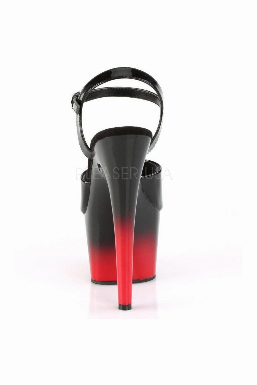 ADORE-709BR-H Platform Sandal  | Black Patent
