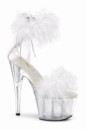 ADORE-724F Exotic Sandal | Clear Vinyl