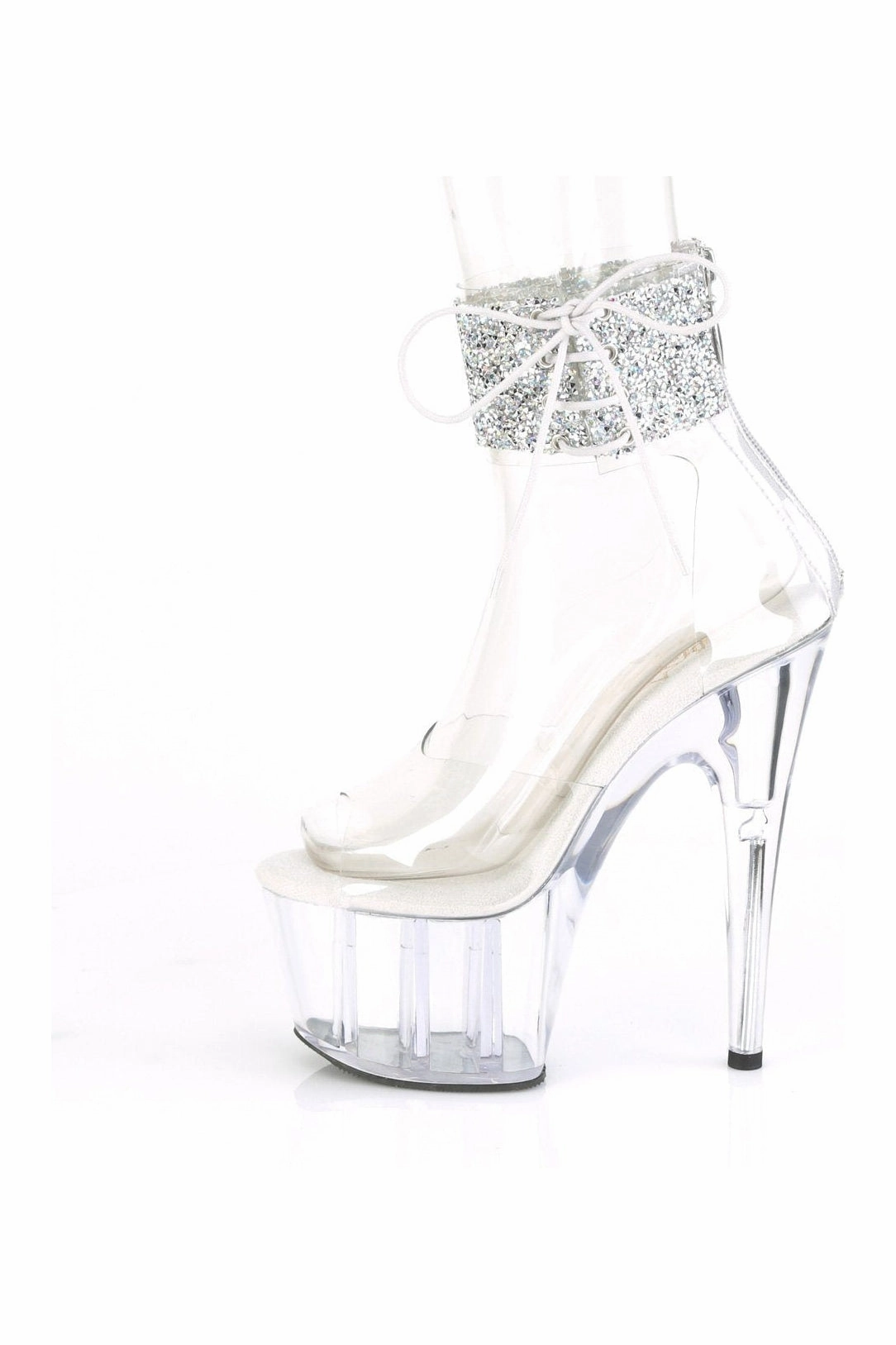 ADORE-724RS-02 Exotic Sandal | Clear Vinyl