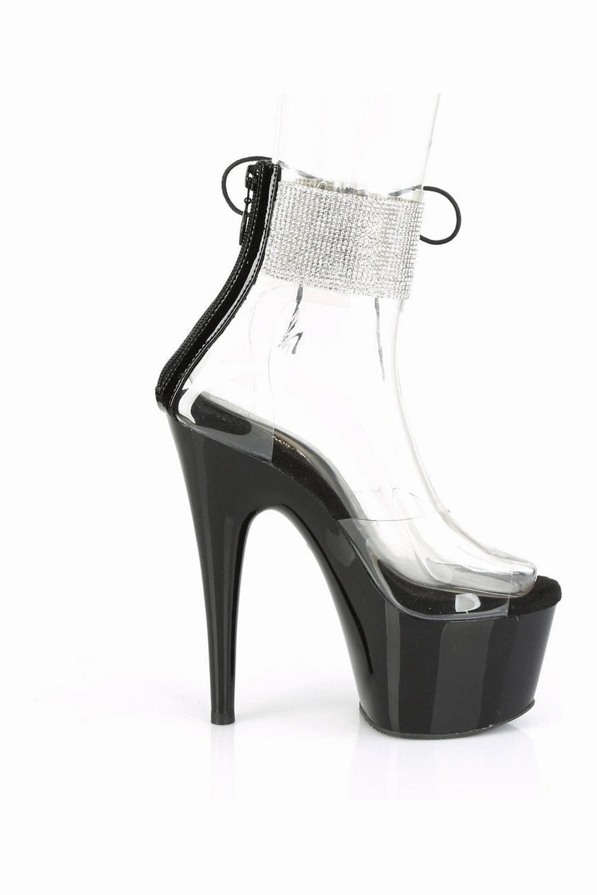 ADORE-724RS Exotic Sandal | Clear Vinyl