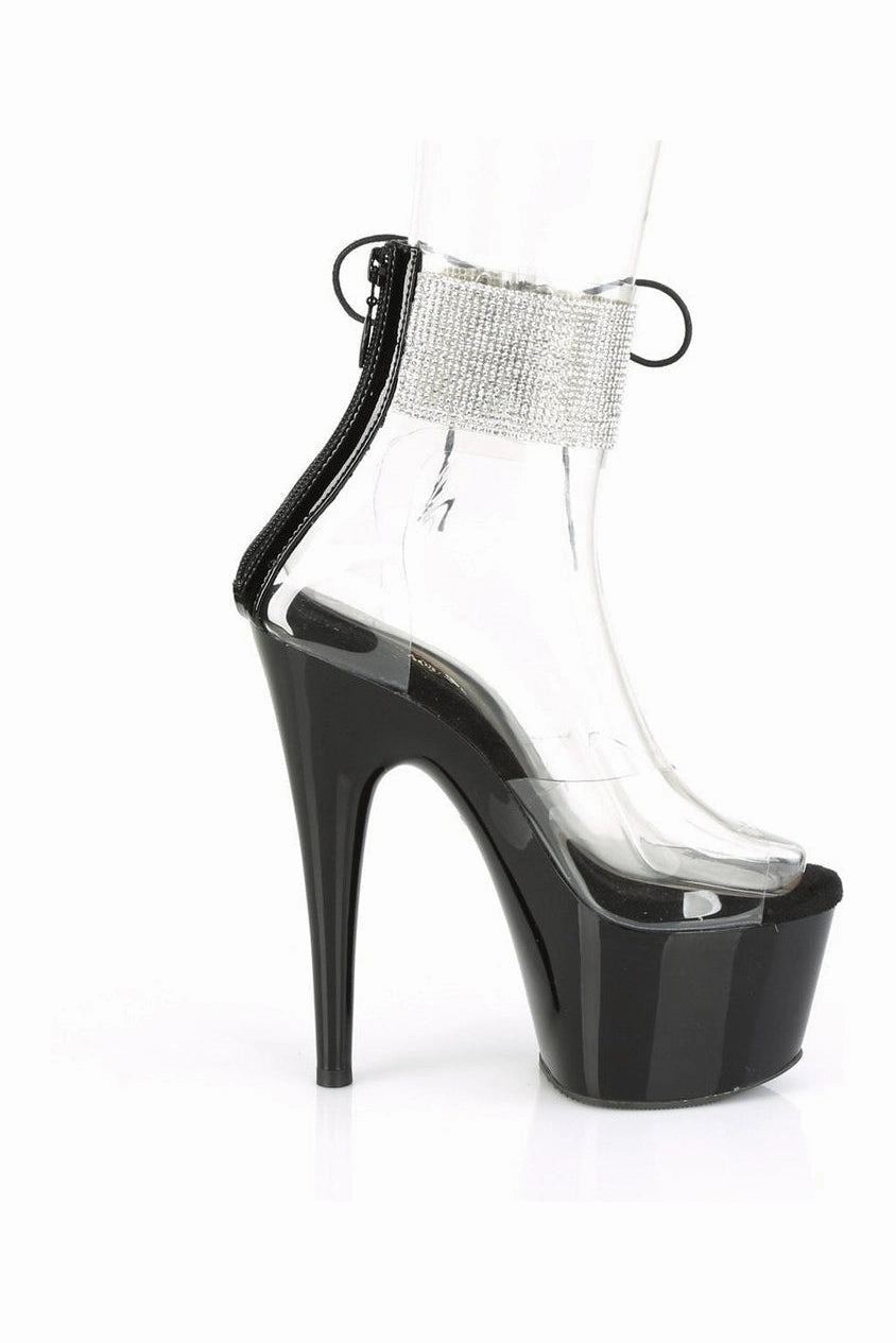 ADORE-724RS Exotic Sandal | Clear Vinyl