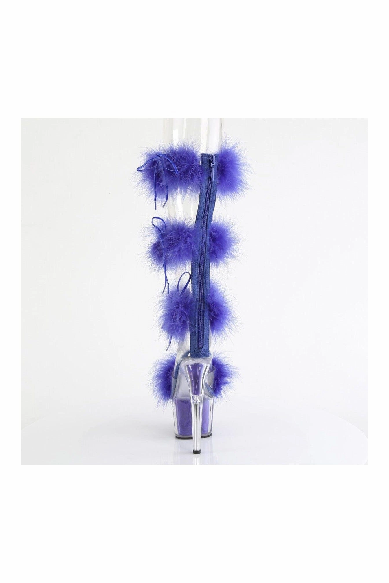 ADORE-728F Clear Marabou Sandal