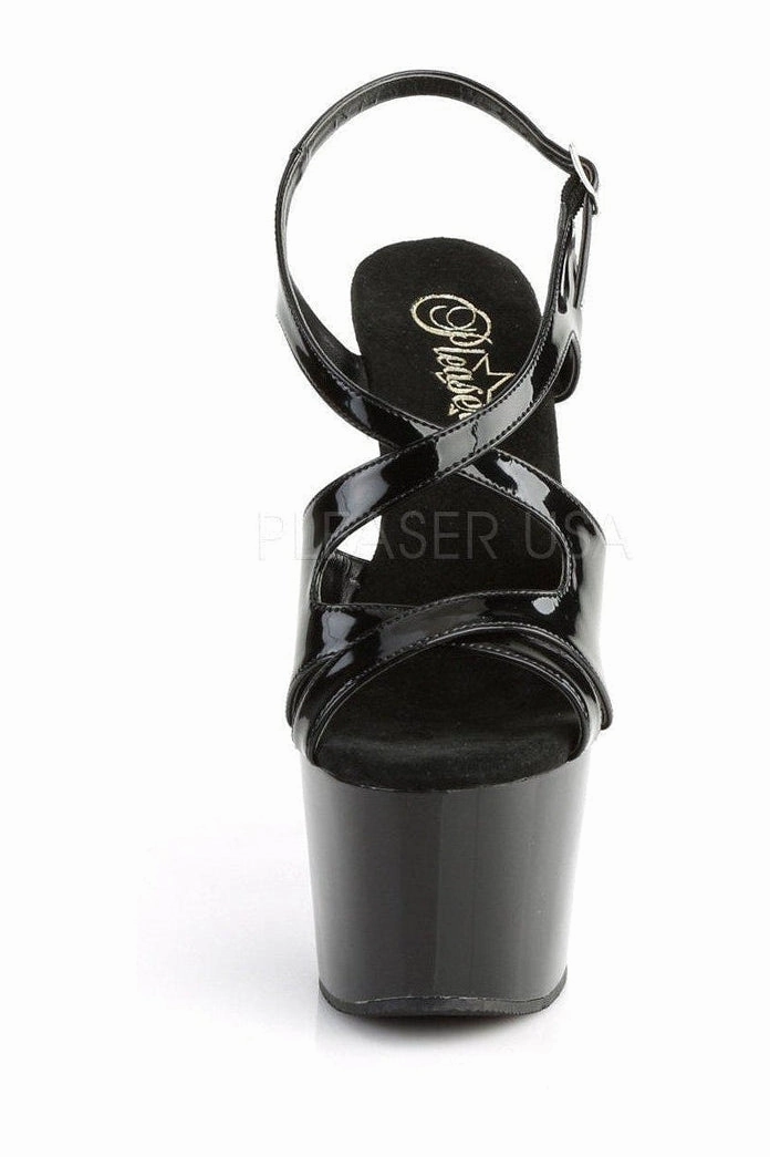 ADORE-730 Platform Sandals | Black Patent