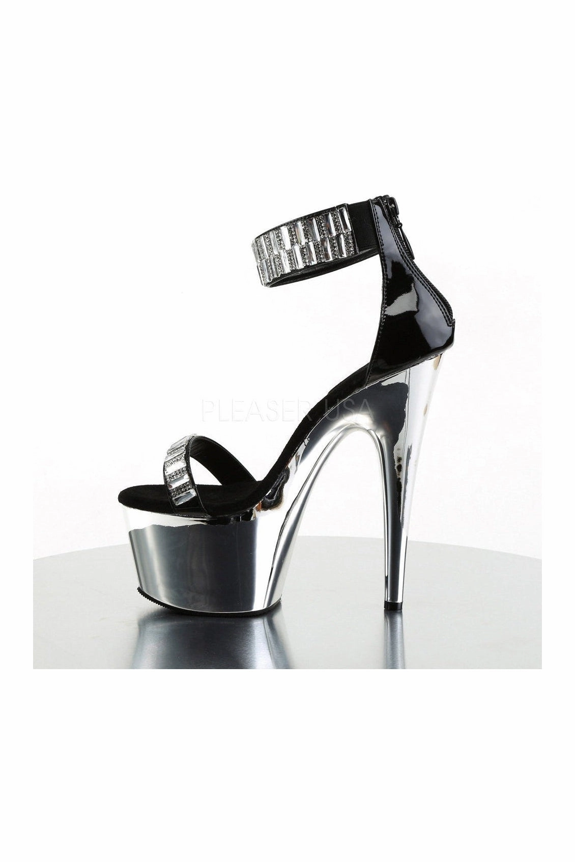 ADORE-769RS Platform Sandal  | Black Patent