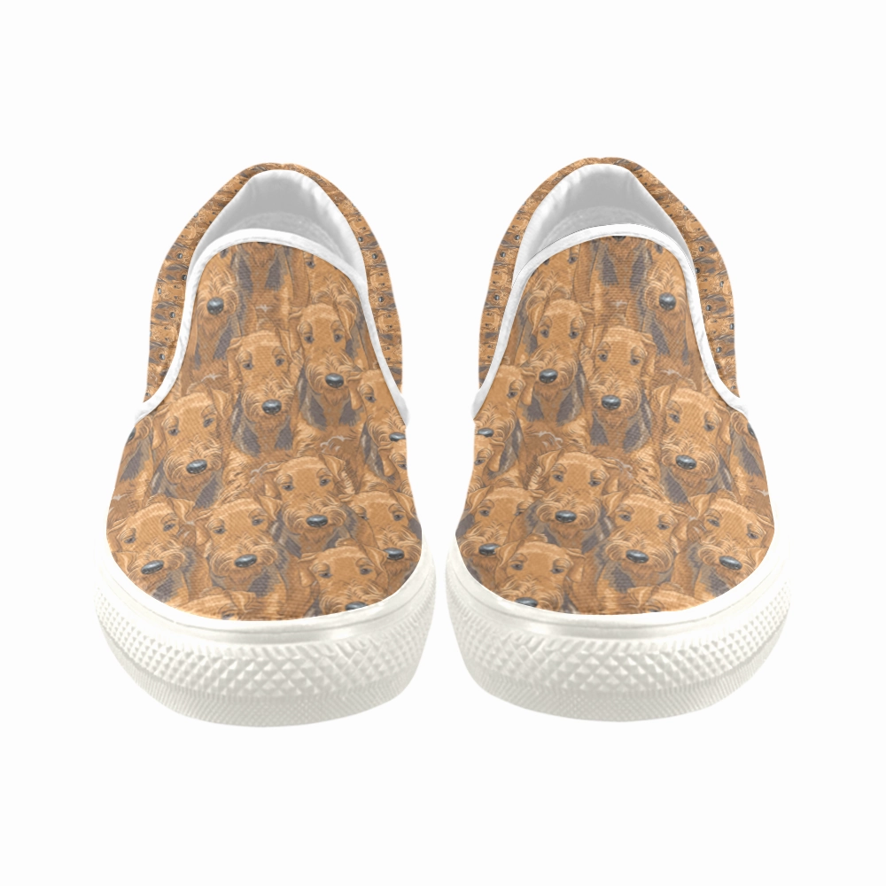 Airedale Terrier Slip On Shoes
