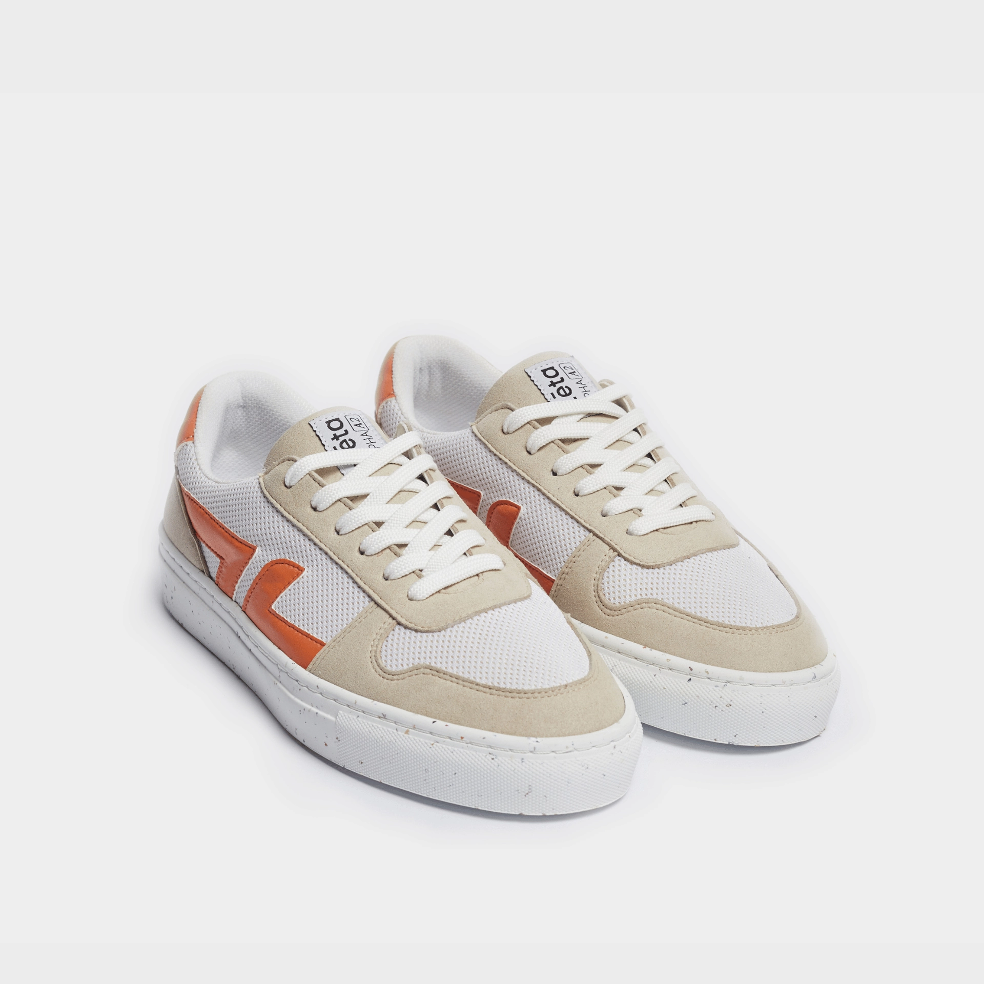 Alpha A2 Unisex Recycled Vegan Sneakers | Orange
