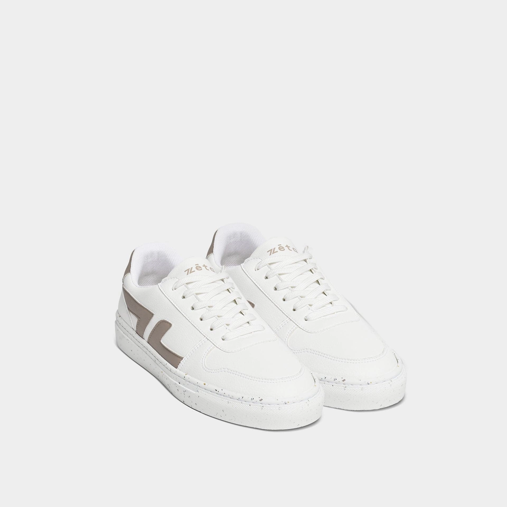 Alpha Unisex Grape Leather Vegan Sneakers | Beige