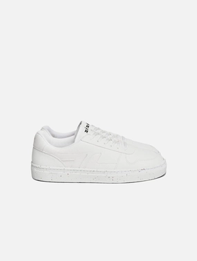 Alpha Unisex Grape Leather Vegan Sneakers | White