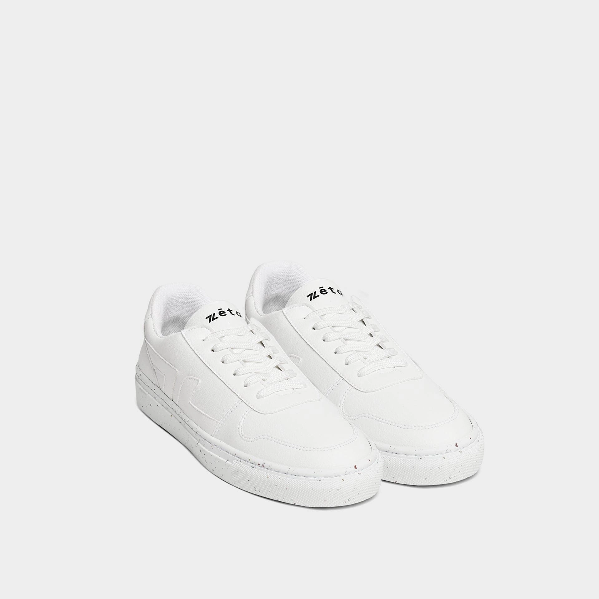 Alpha Unisex Grape Leather Vegan Sneakers | White