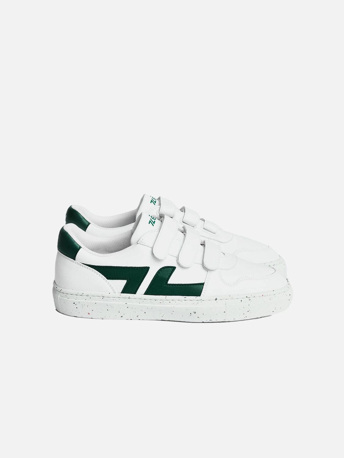 Alpha Unisex Vegan Leather Velcro Sneakers | Green