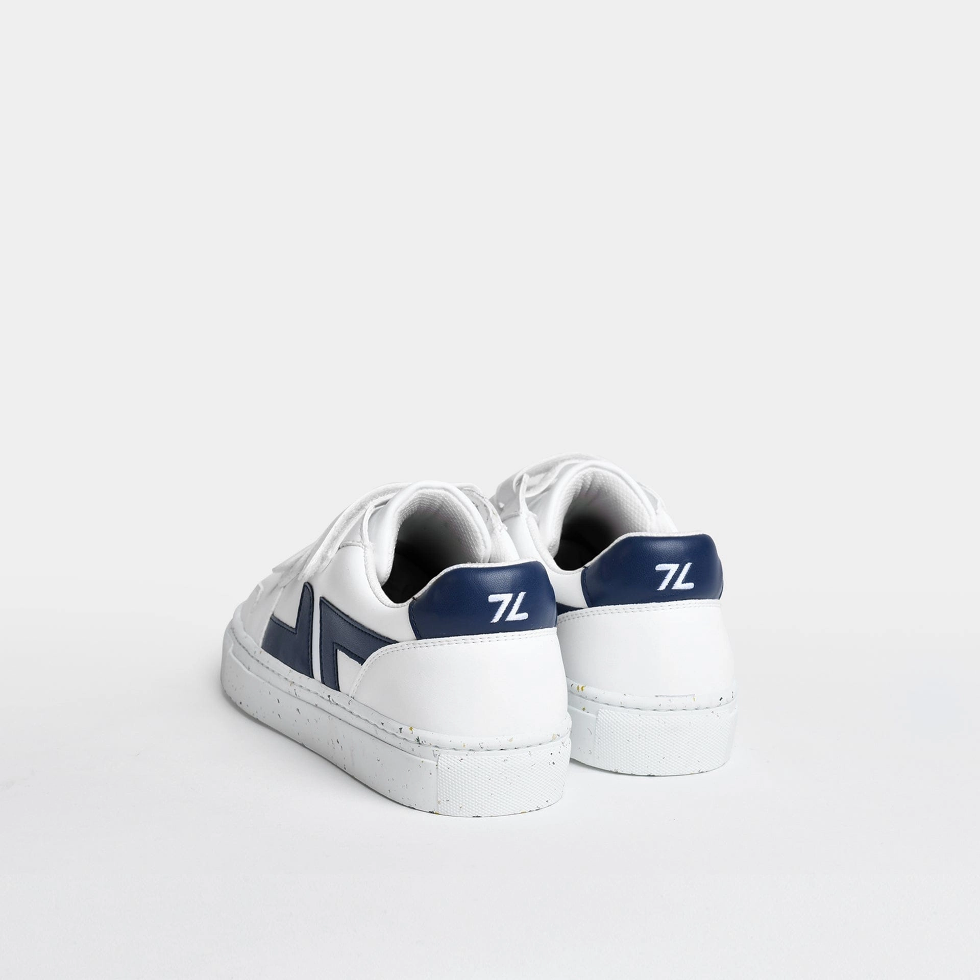 Alpha Unisex Vegan Leather Velcro Sneakers | Navy Blue