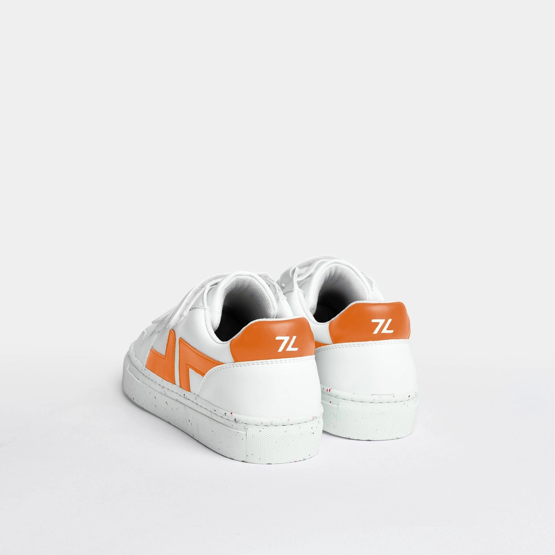 Alpha Unisex Vegan Leather Velcro Sneakers | Orange