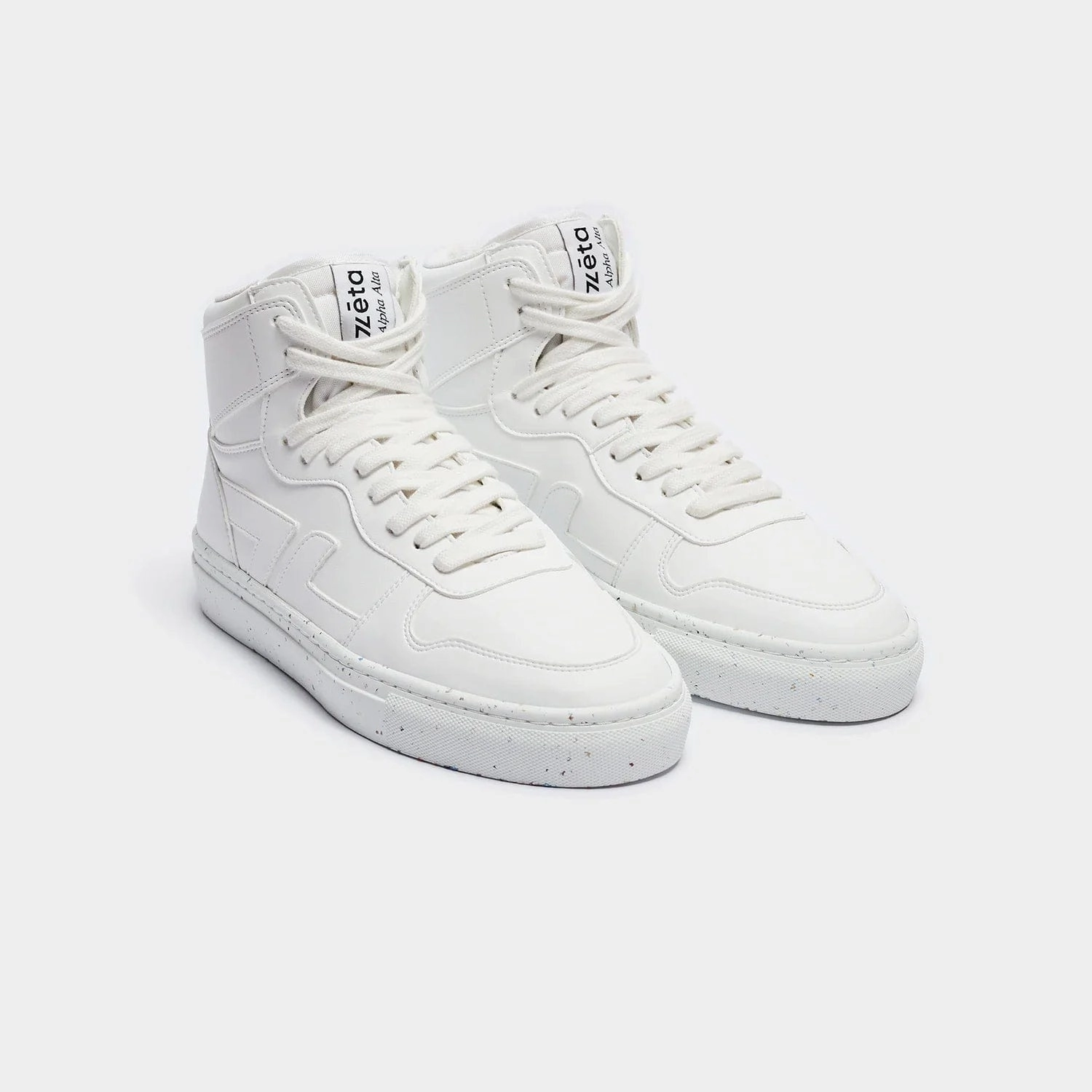 Alta Unisex High Top Vegan Sneakers | White