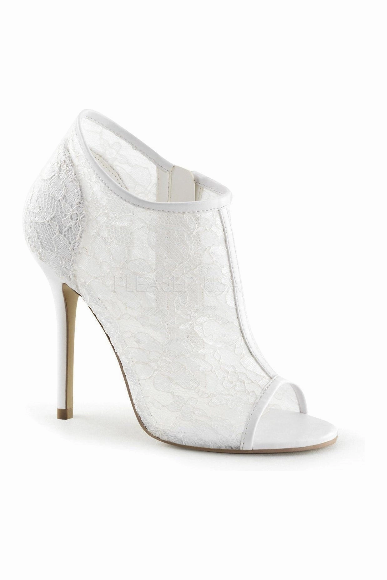 AMUSE-56 Bootie | Ivory Fabric