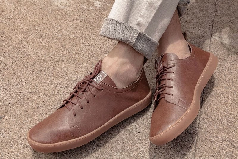 Andy Unisex Vegan Leather Sneakers | Brown