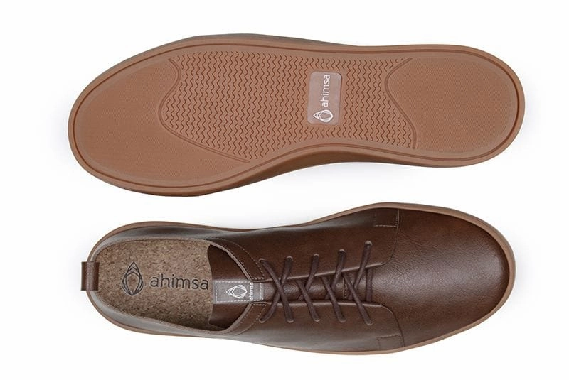 Andy Unisex Vegan Leather Sneakers | Brown