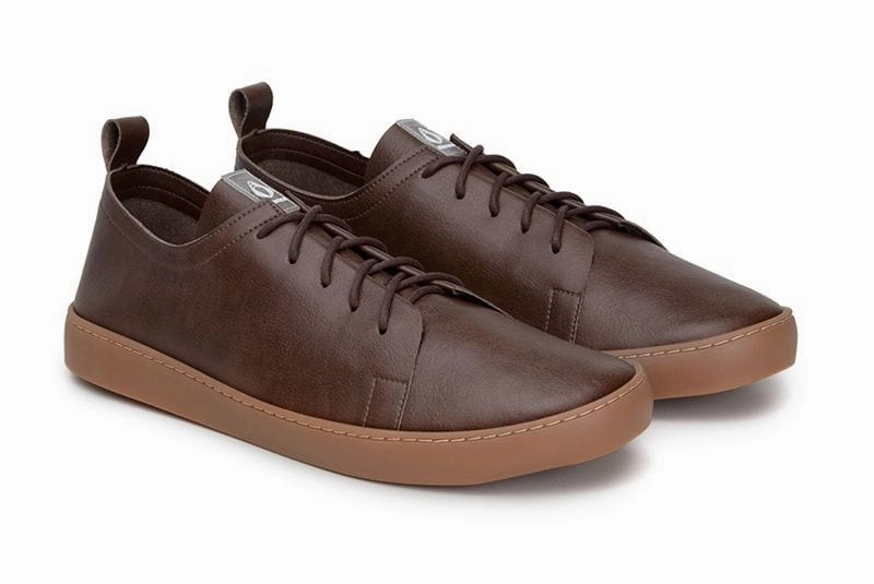 Andy Unisex Vegan Leather Sneakers | Brown