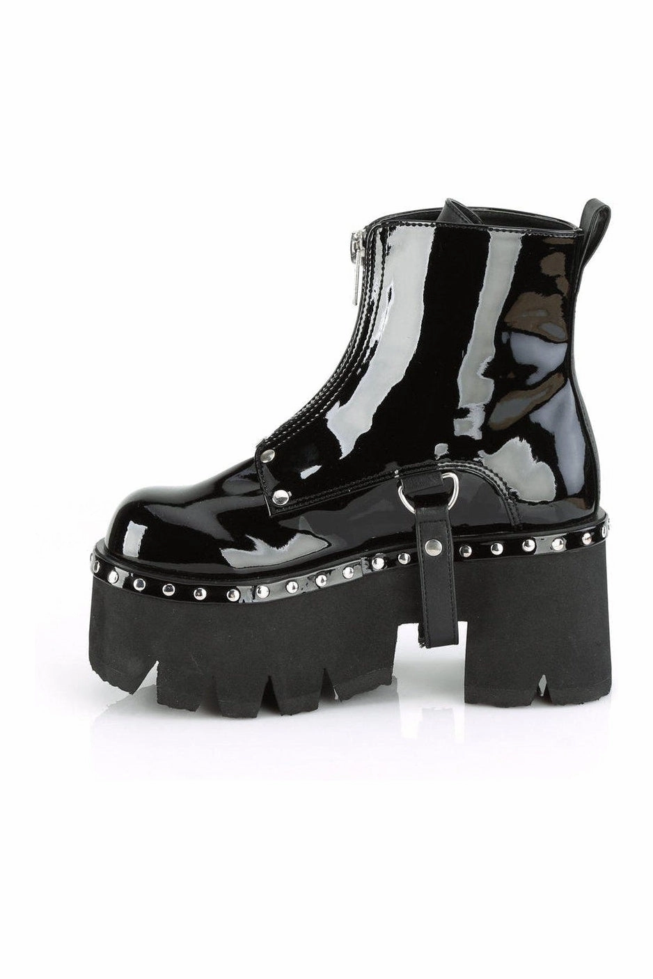ASHES-100 Ankle Boot | Black Patent