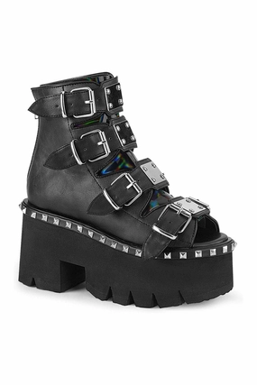 ASHES-70 Ankle Boot | Hologram Faux Leather
