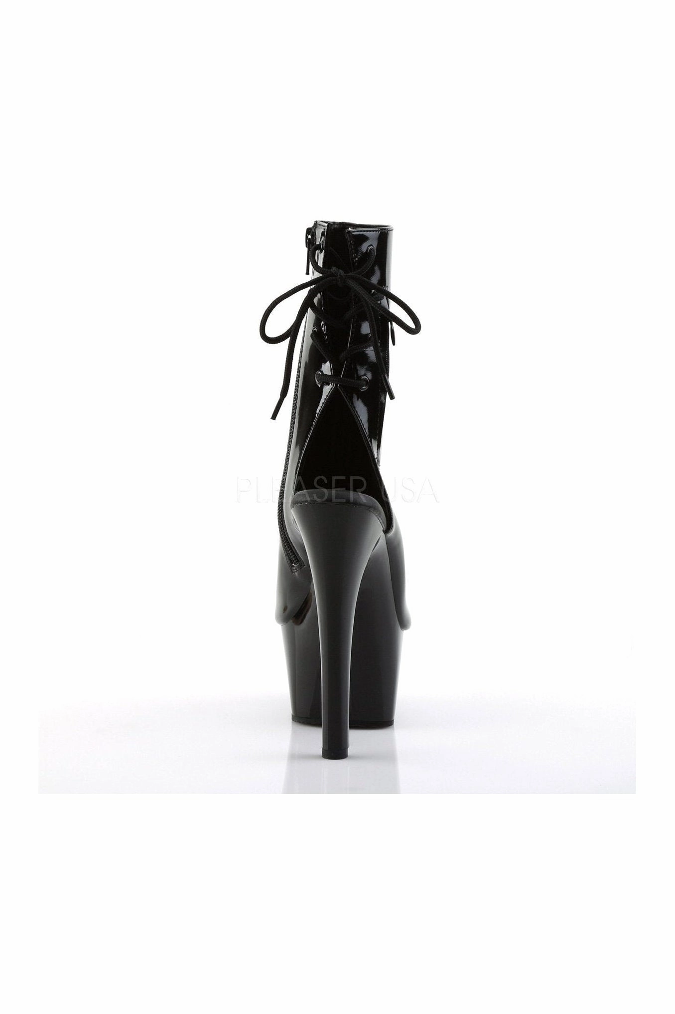 ASPIRE-1018 Platform Boot  | Black Patent