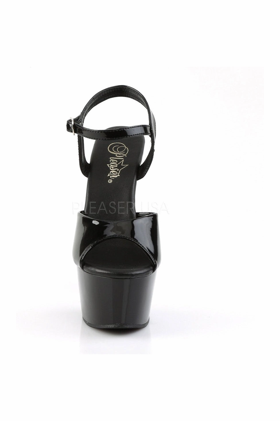 ASPIRE-609 Platform Sandal  | Black Patent