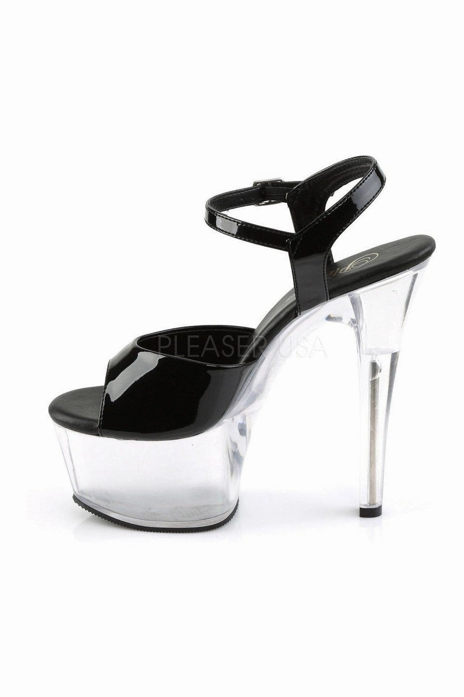 ASPIRE-609 Platform Sandal  | Black Patent