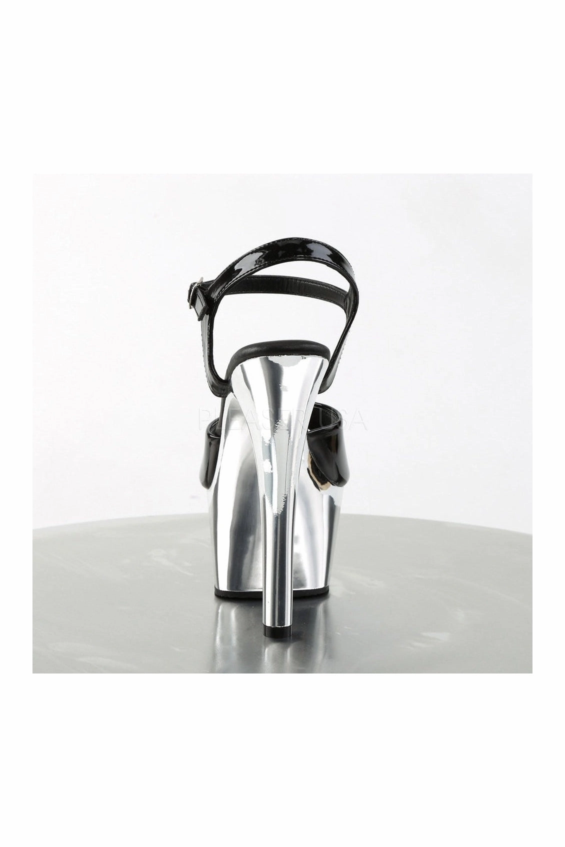 ASPIRE-609 Platform Sandal  | Black Patent