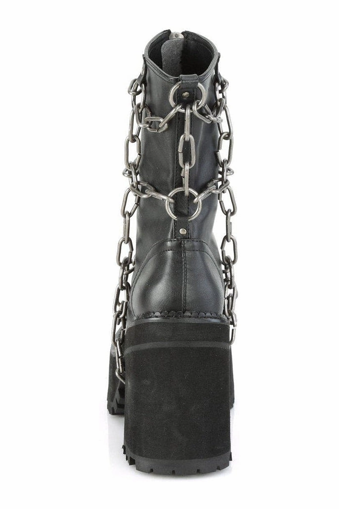 ASSAULT-66 Ankle Boot | Black Faux Leather