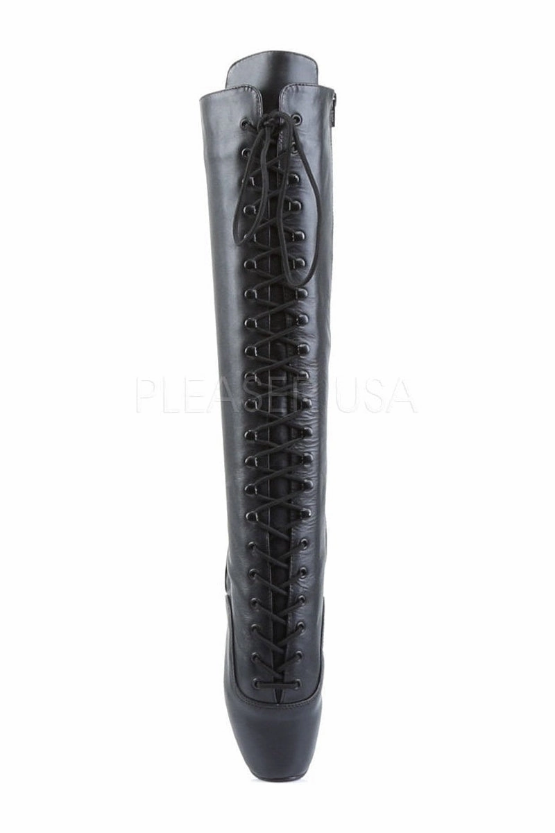 BALLET-2020 Ballet Knee Boot | Black Genuine Leather
