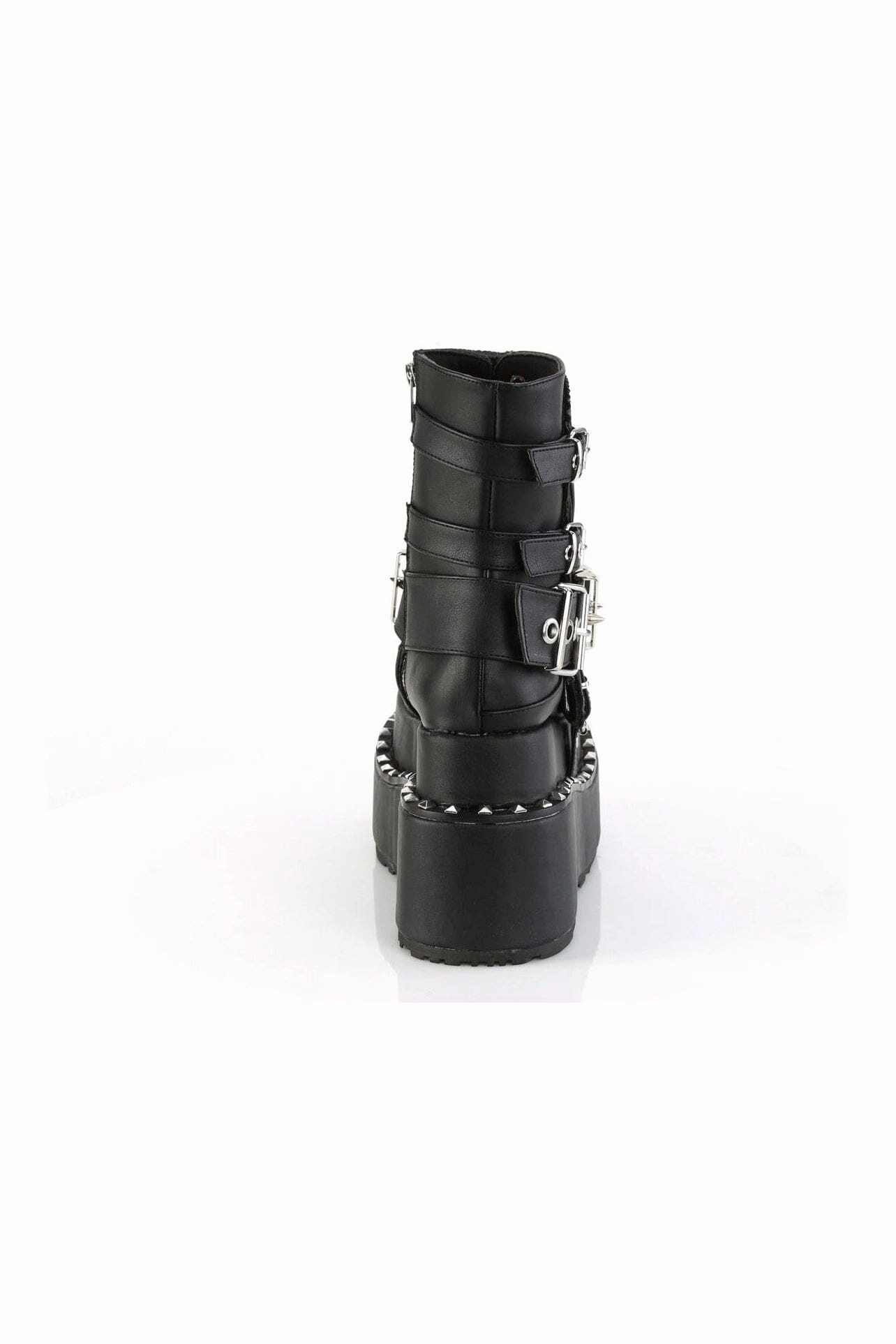 BEAR-150 Black Vegan Leather Ankle Boot