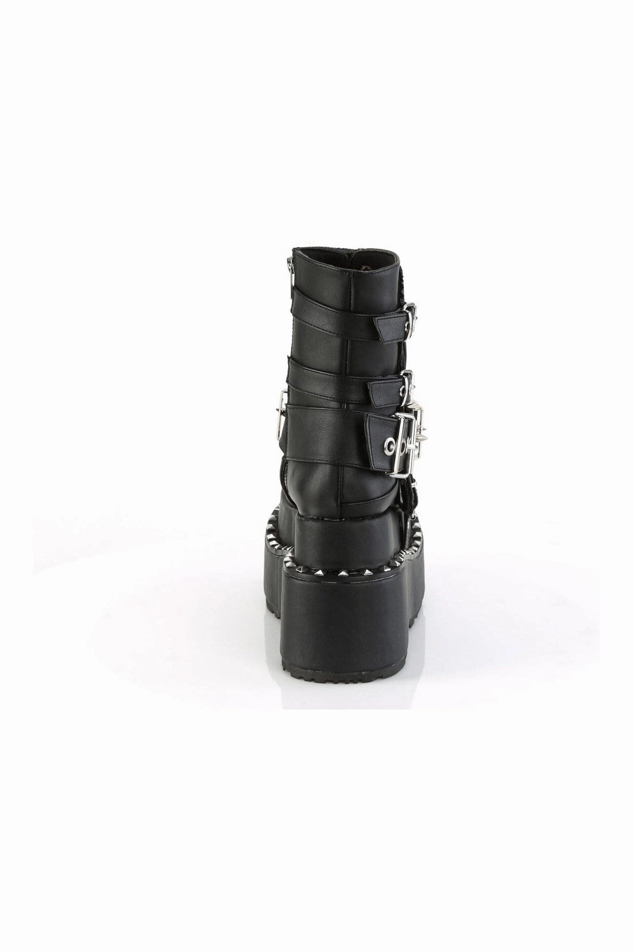 BEAR-150 Black Vegan Leather Ankle Boot