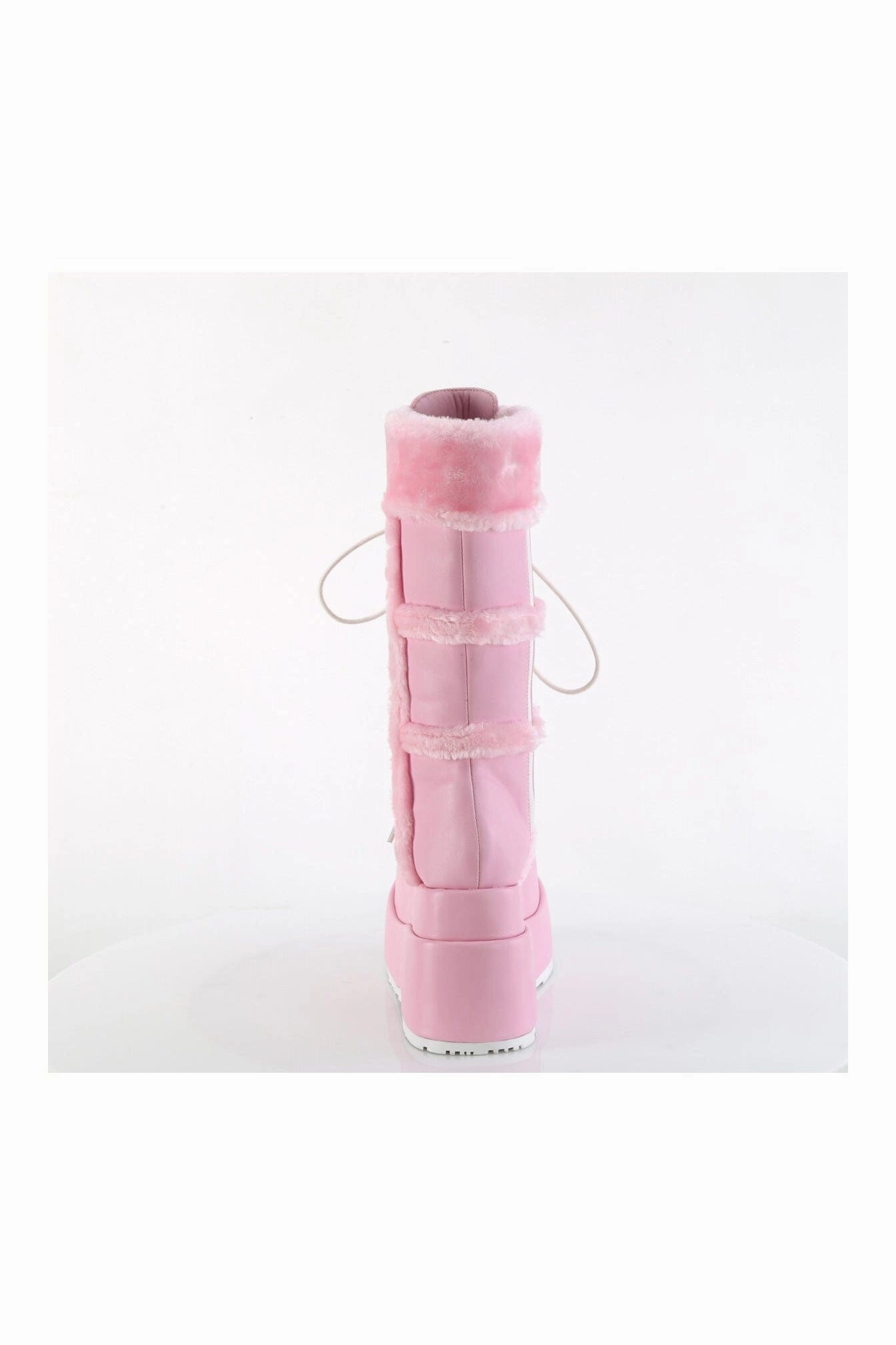 BEAR-202 Pink Vegan Leather Knee Boot