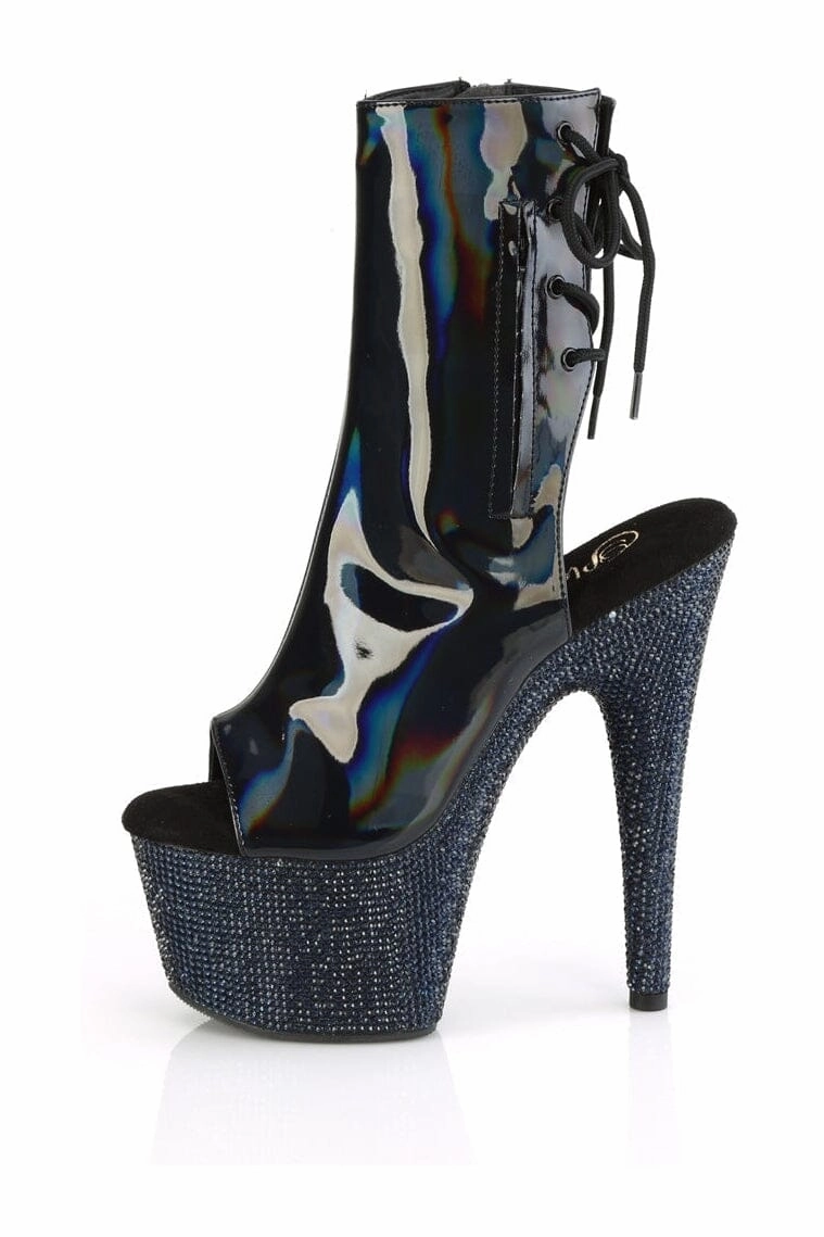 BEJEWELED-1018DM-7 Black Patent Ankle Boot