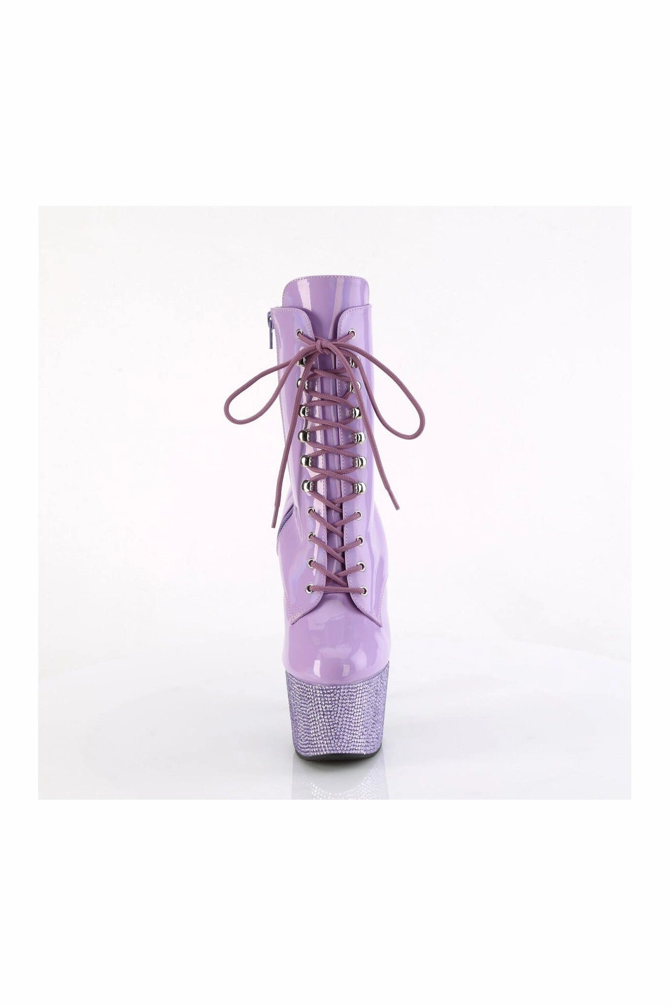 BEJEWELED-1020-7 Purple Patent Ankle Boot