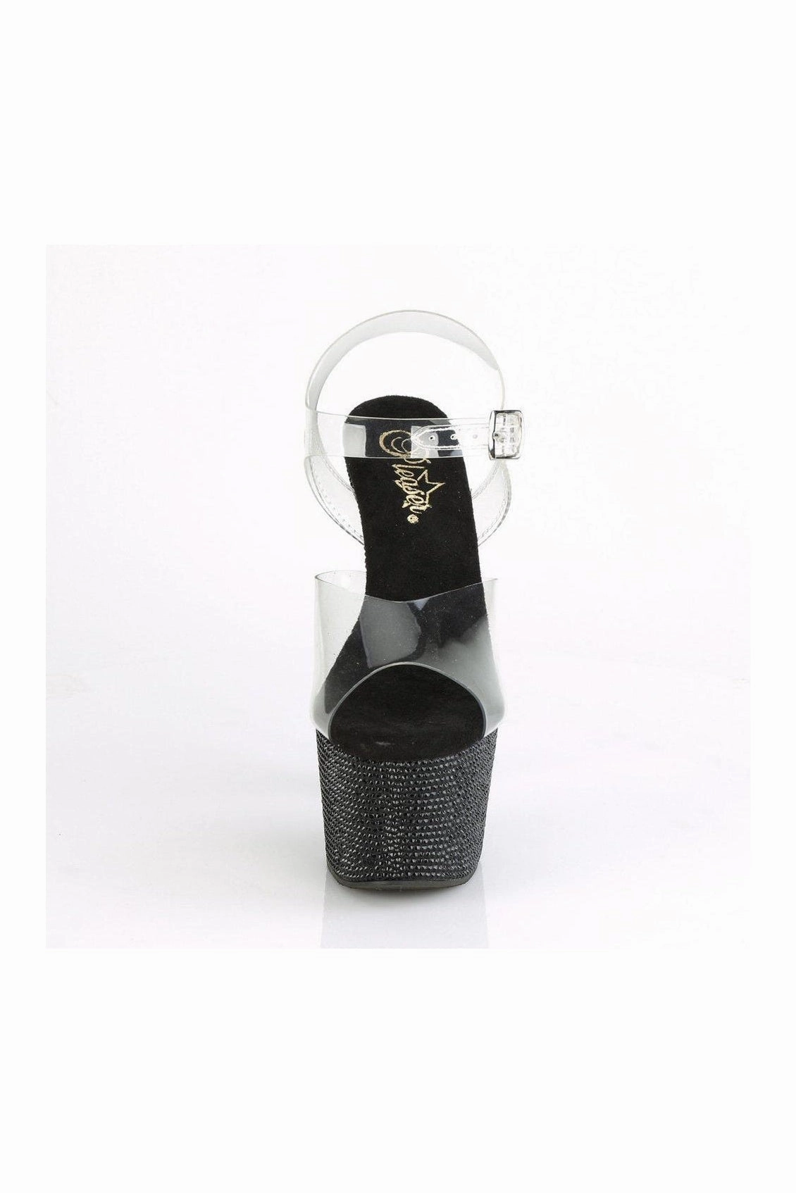 BEJEWELED-708DM Sandal | Clear Vinyl