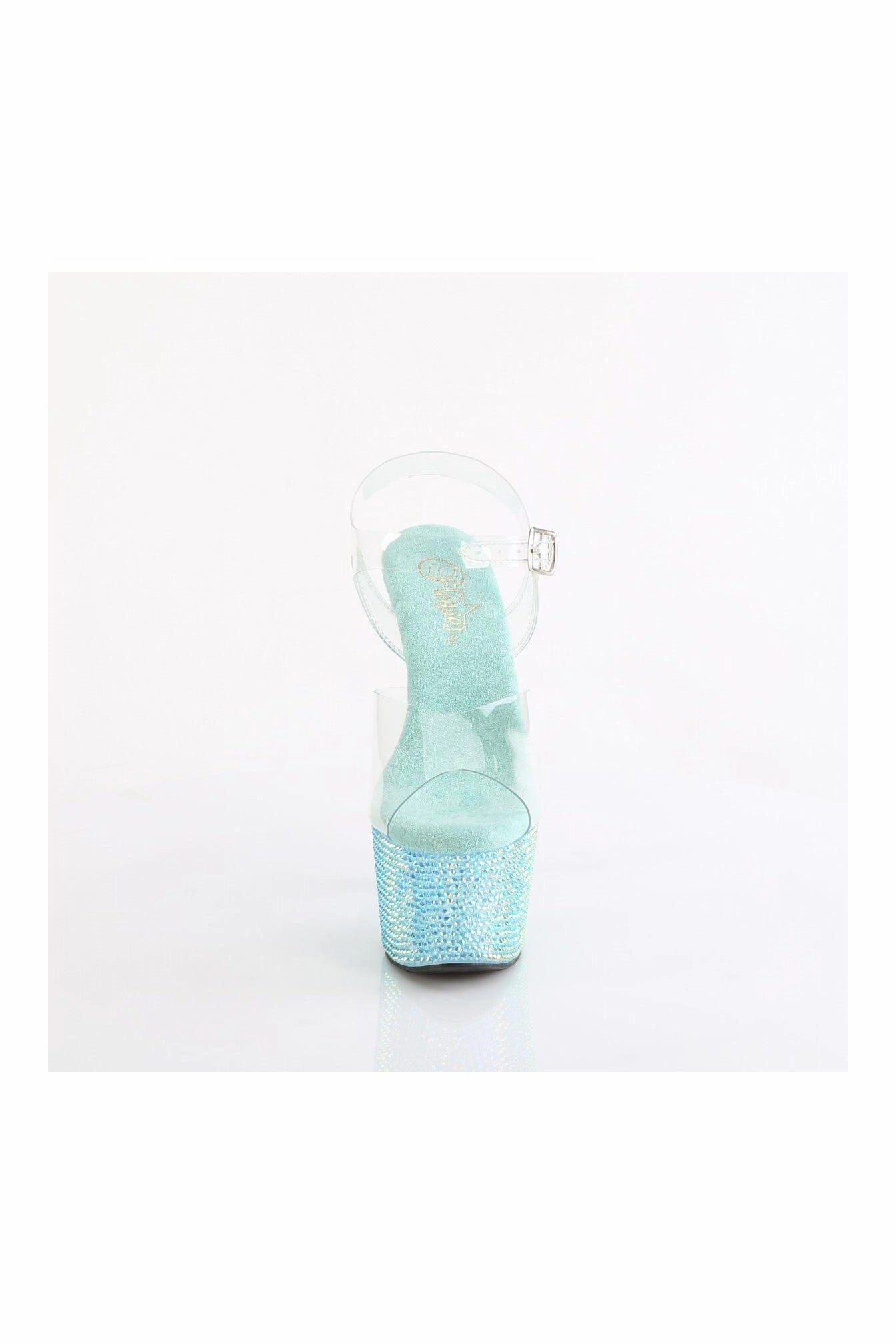 BEJEWELED-708RRS Clear Vinyl Sandal