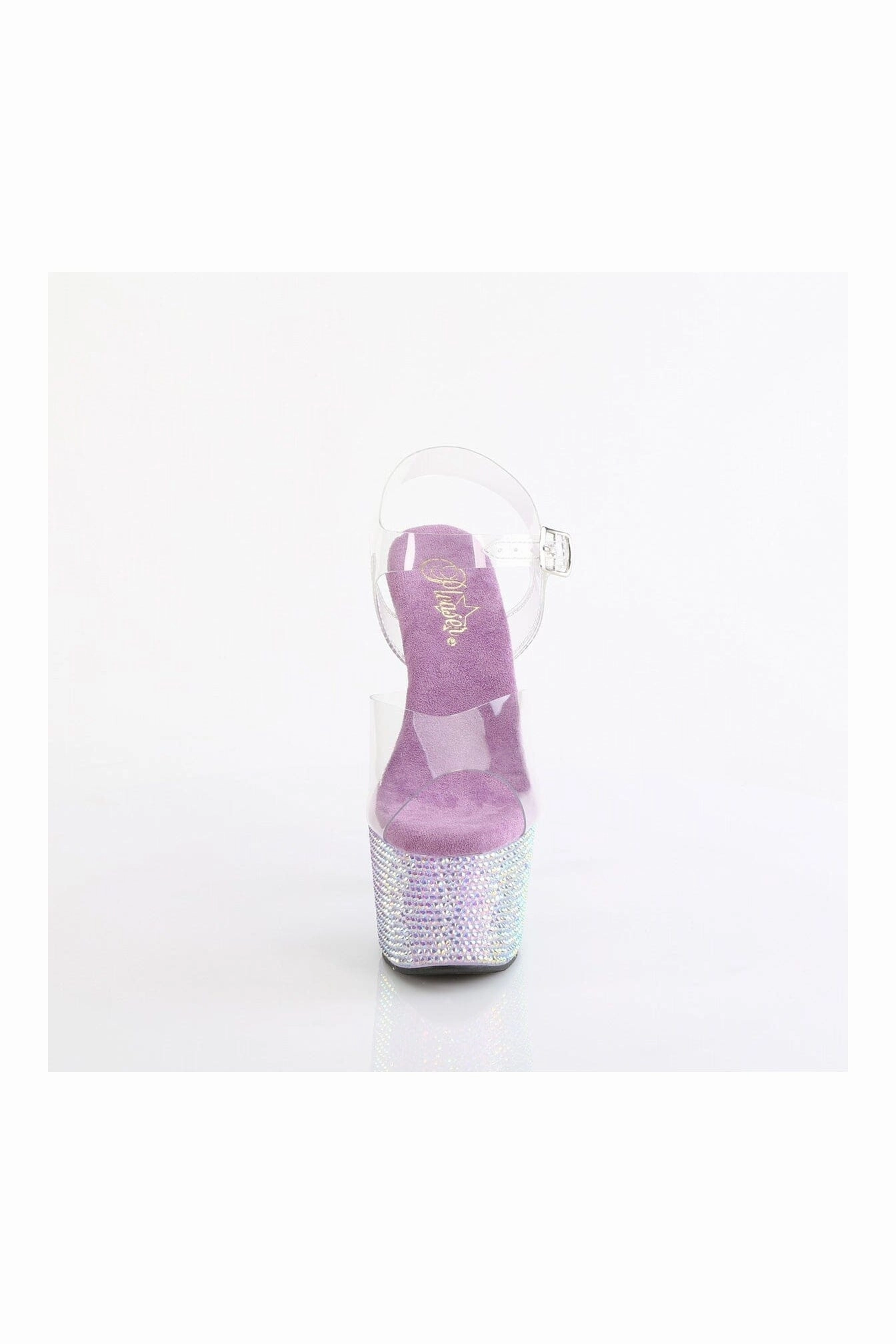 BEJEWELED-708RRS Clear Vinyl Sandal