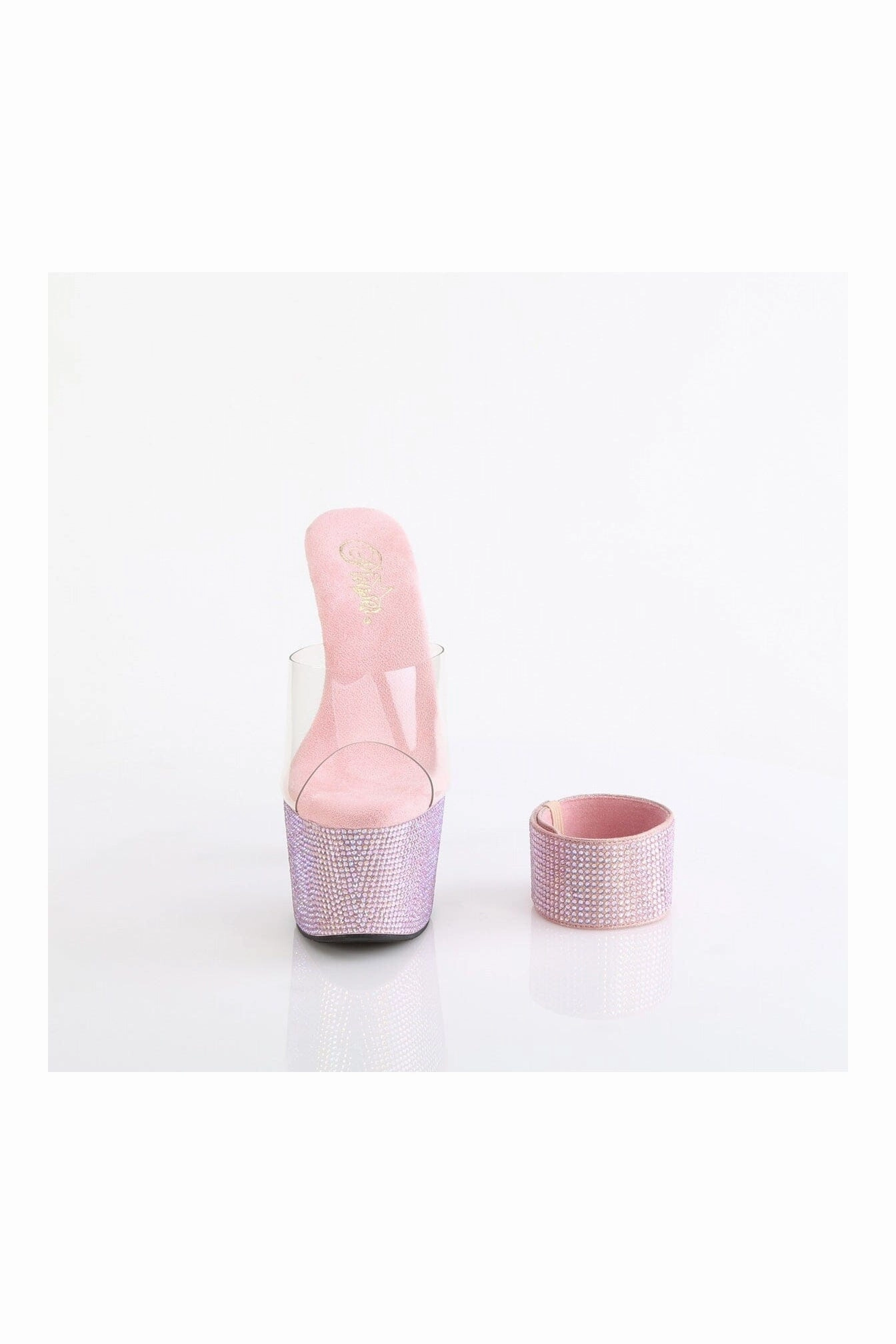 BEJEWELED-712RS Clear Vinyl Slide
