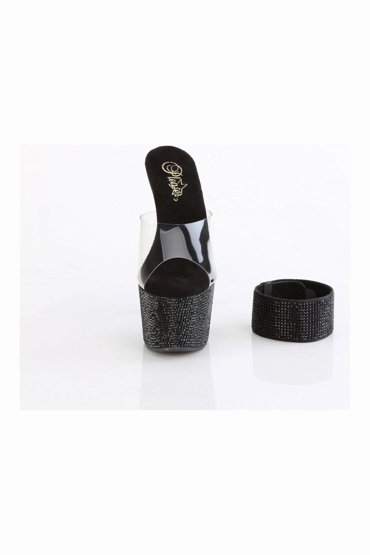 BEJEWELED-712RS Clear Vinyl Slide