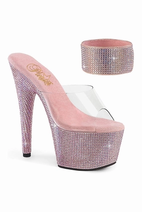 BEJEWELED-712RS Clear Vinyl Slide