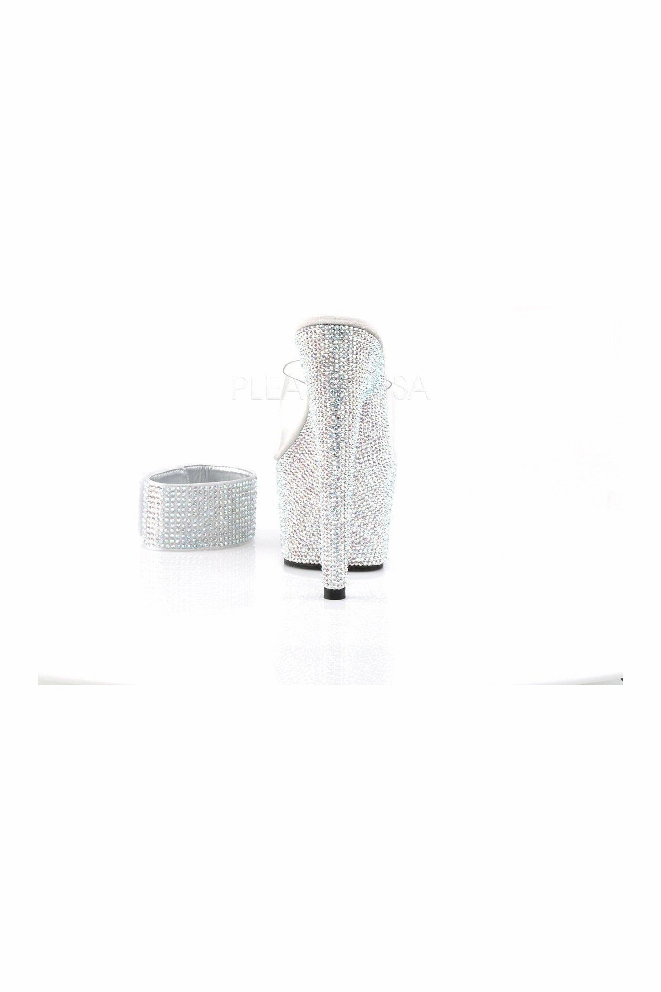 BEJEWELED-712RS Platform Sandal  | Clear Vinyl
