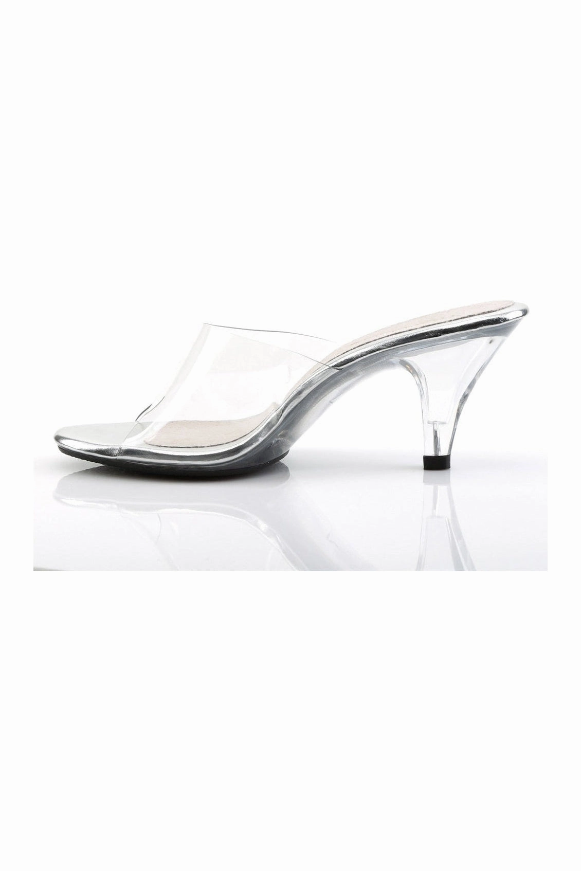 BELLE-301 Bootie | Clear Vinyl